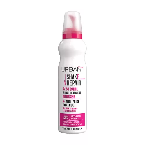 Urban Care Shake N Repair 7/24 Regeneráló tejes hajhab szöszösödő, göndör hajra 150 ml