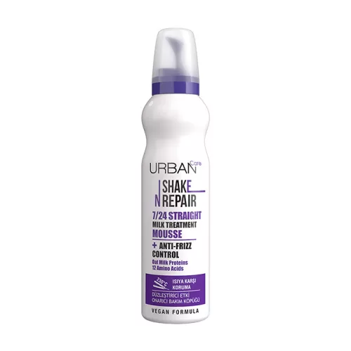 Urban Care Shake N Repair 7/24 Hajkiegyenesítő tejes hajhab szöszösödő, egyenes hajra 150 ml