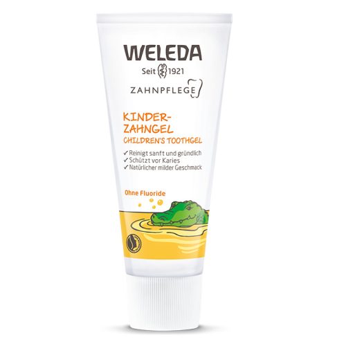 Weleda Zselés fluoridmentes natúr fogkrémgél tejfogakra 50ml