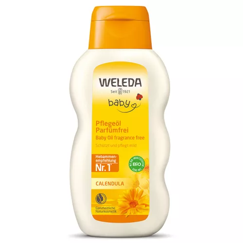 Weleda Bio körömvirágos illatanyagmentes natúr babaápoló olaj 200ml