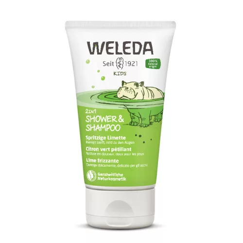 Weleda Pezsdítő lime gyermek 2in1 tusfürdő és sampon 150ml