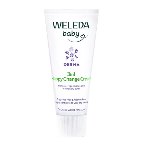 Weleda Bio fehérmályvás natúr 3in1 popsikrém érzékeny és ekcémás bőrre 50 ml