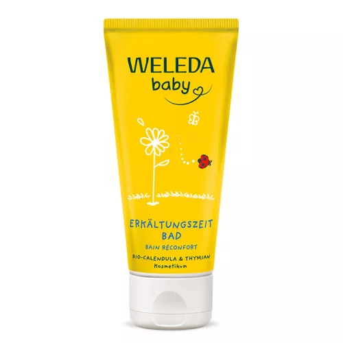 Weleda Bio körömvirágos szabad légutak babafürdető kakukkfűvel 75ml