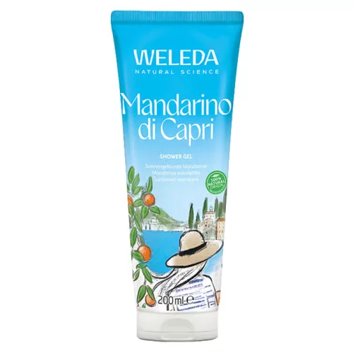 Weleda Mediterrán natúr tusfürdő gél Capri mandarinnal 200 ml