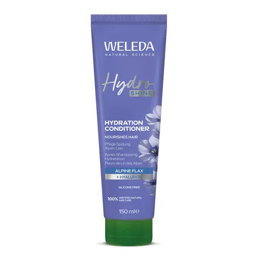Weleda Hidratáló és ragyogást fokozó hajkondicionáló alpesi lennel és hialuronsavval 150 ml